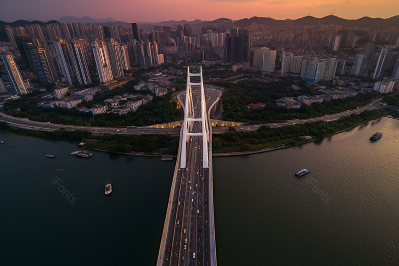 城市建筑跨河大桥摄影实拍图,高清,摄影图,摄影图片,图片大全,摄影图免费下载